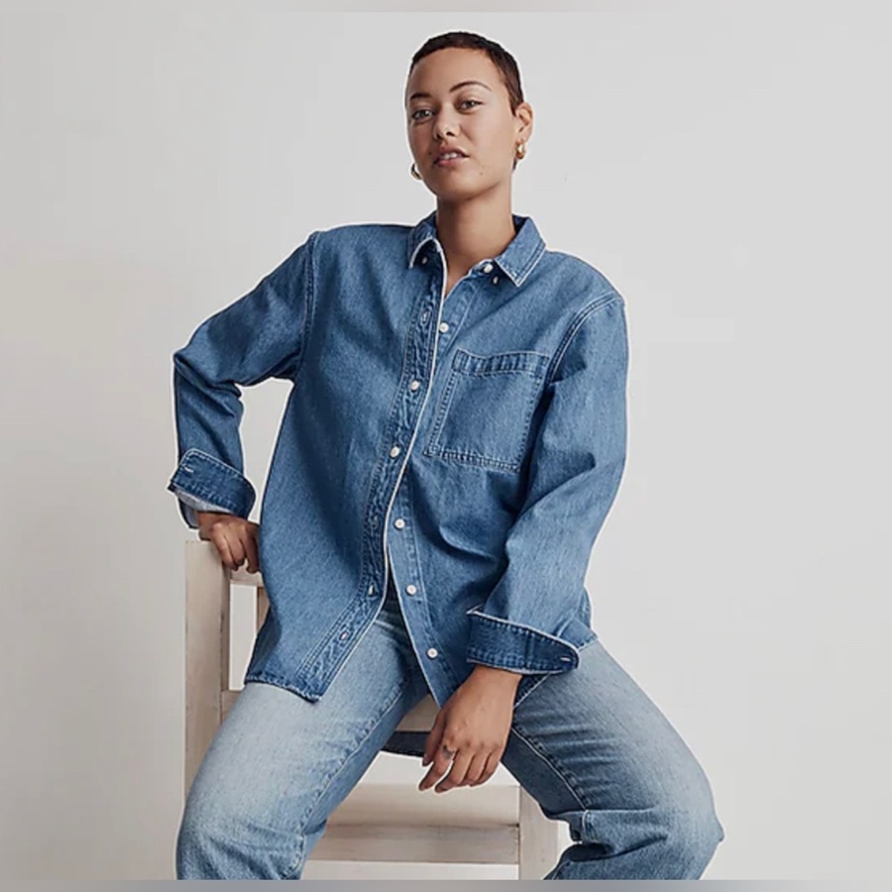 Madewell Blue Button Down Shirt